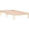vidaXL Giroletto Senza Materasso 100x190 cm in Legno di Pino Doppio, Telaio Letto, Struttura Letto in Legno, Arredamento per Camera da Letto