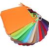 JKKLMM Cuscini per Sedia 2/6/8, 40 x 40 cm, Antiscivolo, Interni ed Esterni, Poliestere, Schiuma, Moderni, Beige, Tinta Unita, Lavabile
