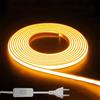 STHomedeco Striscia LED COB 220V IP65 per Interni ed Esterni(Arancione/Giallo, 3m) | 240 LED/m per una luce continua da circa 780 lm/m con consumo di 10 W/m; flessibile e adatta a cucina, camera, bar e terrazza