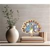 Arcadia Lampada Decorativa Led Luce Notturna In Legno 3D a Forma Di Animale Pavone | Soprammobile Comodino Libreria Scrivania Bambini Camera Da Letto | Idea Regalo Originale Casa Compleanno Natale (Pavone)