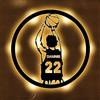SSRUI Regali Personalizzati per Basket, Segni al Neon Personalizzati per Giocatore di Basket per Decorazione da Parete, Neon Sportivo, Luce al Neon LED Regolabile per Bar, Arte al Neon Alimentata da USB