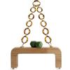 Generic Resina Big Ball Bacio Chiusura, Legno Maniglia Borsa, Rotondi in Legno per Borse Fatte a Mano Manici, Accessorio Fatto a Mano Fai-da-Te con Chiusura per Le Orecchie per Borsa Strumento di Sostituzione