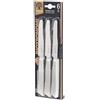 Inoxbonomi 6 Kitchen Knifes (Knives) - Italian Stainless Steel Vegetable/Steak/Table Knife Cutlery (Bleached Oak)