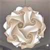 Lampadesign Lampada a sospensione camera da letto soggiorno cucina cameretta moderna Sfera FIOCCO 35 cm bianco Lampadario moderno design vintage salotto sala da pranzo bagno lampadina led
