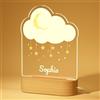 witfox Regali personalizzati per bambini - Lampada LED in acrilico a forma di nuvola, lampade personalizzate con nome, luci notturne per bambini, regali per neonate, idee regalo per il battesimo