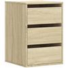 vidaXL Cassettiera Angolare Rovere Sonoma 40x41x58cm Legno Multistrato, Mobile con cassetti, armadietto con cassetti, portaoggetti con cassetti