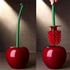 Mwqpgyh 38cm Scopino E Portascopino Per WC Ciliegia Scopettino WC Plastica Scovolino WC Set Spazzolone E Supporto Bagno Merdolino Spazzolino Water Ciliegia Strumento Per Pulizia Toilette, Scopino Per WC