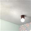 Liberoshopping Plafoniera moderna in alluminio con lampadina a vista per soffitto soggiorno cucina diametro 12 cm (Corten)