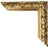 ITALIA CORNICI Maestri Artigiani - Cornice per Quadri su Tela con o senza Passepartout Personalizzabile Bianca Oro Antico (Oro Antico, 80 x 120 cm)