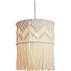SM SunniMix Paralume in macramè intrecciato Lampada a sospensione a sospensione Lampadario a soffitto Lampade rustiche per Decorazioni per la scuola