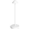 LEDKIA LIGHTING Lampada da Tavolo LED Portatile per Esterno Metallo con Batteria Ricaricabile Magatzi Bianco per Sale, Soggiorno, Cucina, Camera
