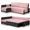 Milica Copridivano trapuntato compatibile con divano angolare letto Friheten di IKEA | Adatto a chaise longue destra o sinistra | Ideale per bambini e animali | Colore: rosa