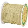 Cheriswelry - Filo di nylon intrecciato setoso cinese, ideale per perline, macramè, gioielli fai da te, 137 metri, 0,5 mm, cachi