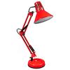 Millelucciole Lampada da scrivania led E27 braccio snodabile orientabile luce da tavolo base con morsetto incluso (Rosso)