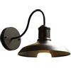 Moddeny Lampada da Parete per Esterni a Collo di Cigno per fienile per Montaggio a Parete Impermeabile Lampada da Parete per Esterni Vintage da 9,44 Pollici Apparecchio di Illuminazione Industriale