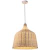GaoHX Lampada a Sospensione in Vimini Fatto a Mano, E27 lampadario Stile Vintage Fai-da-Te in Vimini di Rattan di bambù Naturale lampadario Appeso Lampada da soffitto for Cucina e Salotto Lampadari