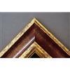 Artecentro Cornice Dorata per Quadri - Oro/Colore con o Senza passepartout in Legno-Varie Misure (Oro/Rosso, 30 x 40 + passepartout)