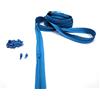 Artefizio Cerniere Lampo al Metro in Nylon, Catena Continua, 20 Colori a Scelta, Zip in Metallo, 7 Lunghezze, 4 mm 100% Poliestere, Made in Italy (Turquoise Blue, 2 m + 5 Cursori)