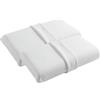 CUSCINI FIBER - 2 Cuscini Memory Foam WATERLILY Alto 12cm, Cuscini Letto Matrimoniale Termorgolanti ed Automodellanti con Tecnologia a Lento Ritorno, Offre Rigidità Media su Misura (Federa Antistress)
