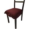 SalGiu Cuscini Sedia Cucina Volant Balza (set da 6) Con Lacci Imbottito Sfoderabile 40x40 cm (bordeaux)