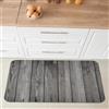 Comart - Tappeto Cucina Malaga - Passatoia 100% PVC - Antimacchia - Antiscivolo - Impermeabile - Tappetino Lavabile in Lavatrice - Corsia Moderna per Cucina e Corridoio - Legno Grigio - 55x75 cm