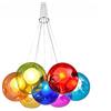 KAIRRY Lampadario Lampada a sospensione colorato Bubble Ball lampada sala da pranzo lampadario a sospensione in vetro Altezza Regolabile 100 cm (Color : 7 Head)
