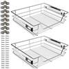 Ikodm Cestello Estraibile Cucina 4 x 60 cm, Cestelli Estraibili per Cucina, Cassetto da Incasso in Metallo, Armadio, Cestello Estraibile