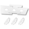 BOGGIA TOP LIGHT Plafoniera Led Linea Echo 1161/3 tre punti luce moderna elegante piatta metallo verniciato bianco parete soffitto - lampadine Led GX53 comprese (Luce Naturale 4000 K)