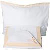 Ruoccohome Lenzuolino Carrozzino Culla Neonato Set 3Pz. da Ricamare tela Aida Regalo Bimbi Coordinato Completo 100% Puro Cotone Giallo | Made in Italy