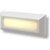 damastoreitalia Segnapasso LED 5W 500lm IP65 da Esterno, Alluminio, Angolo 120°, Rettangolare, Lampada Luce da Parete (Bianco - Luce calda)