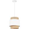 Light Home LH Light-Home Boho Lampadario a Sospensione - Lampadario Ragno per Soggiorno Camera da Letto e Cucina - Lampade a Sospensione in Metallo con Paralume Moderno - E27-1 Luce - Bianco e Iuta