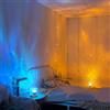 Spacnana Lampada da Comodino, Lampada Ad Acqua, Proiettore, Rotazione Dinamica, Ondulazione 'Acqua, Luce Notturna in Cristallo, Decorazione da Parete per Soggiorno, Luci Notturne (3