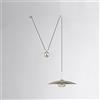 ITOSUI Lampadario a specchio-puleggia su e giù Lampadario sospeso Design a scorrimento Luce per montaggio a soffitto, Oro/Nichel, Tavolo da biliardo moderno nordico Loft Villa Bagno Scala a chiocciola Illumi