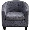 Meigeh Copripoltrona chesterfield elasticizzato Fodera per sedia a vasca 2 pezzi fodera per cuscino per poltrona Tullsta