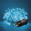 TOT ELECTRIC Catena luminosa di Natale 15m Luce Acqua Marina Luci natalizie per albero decorazioni Feste da interno ed esterno cavo trasparente