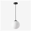 SKLUM Plafoniera in ferro con sfera in vetro Uvol - Ø19 cm