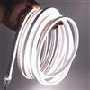 XUNATA 1m Bianco Freddo Striscia LED al Neon con Alimentatore, Flessibile, Impermeabile, DC 12V Luci LED 2835 per Esterni, Feste, Decorazione per Feste, Insegne Pubblicitarie