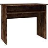 vidaXL Scrivania Rovere Fumo 90x50x74 cm in Legno Multistrato