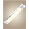 Sararoom Neon Tubo Led Barra 30cm 10W 1200LM Plafoniera Led Soffitto Bianco caldo 3000K Tubolare Luce Sottopensile, Lineare Lampada per Cucina Officina Ufficio Bagno Giardino Magazzino Garage Parete