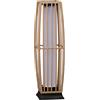 LEDKIA LIGHTING - Lampada da Terra Solare LED | Pannello Solare Integrato | Autonomia 8-10 Ore | Rattan PE Resistente | IP44 per Esterni, Naturale