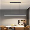 Mikeru 100CM Lampada a Sospensione Lineare Moderna, Dimmerabile 10%-100% Lampada a Sospensione Per Isola Con Temperatura Di Colore Regolabile Da 3000k-6000k, Adatta Per Cucina, Sala Da Pranzo