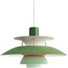 MOLOURK PH5 Nordica lampada a sospensione Cucina, Lampadario da ristorante in alluminio, regolabile in altezza, E27, moderna creativa Lampada a soffitto per loft, bar, soggiorno, camera da letto (C,40CM)