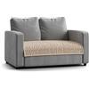 PAULATO BY GA.I.CO. PAULATO - Copridivano Impermeabile Antiscivolo - Runner Salvadivano per Cani e Gatti - Lavabile in Lavatrice, Made in Italy - Tortora 63x120 cm 2 Posti