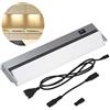 BAKAJI Lampada Luce Sottopensile Cucina Lunghezza 35 cm Barra 30 LED 5W Bianco Naturale 4000K Alta Luminosità 370LM Faretto Slim Sotto pensile per Mobili in Alluminio con Paralume Orientabile