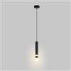 Jadssox lampada a sospensione moderna LED lampada a sospensione nera cilindro da incasso a soffitto isola della cucina apparecchio di illuminazione luci a sospensione a tubo lungo per soggiorno Tavolo