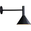 Moddeny Applique da parete per esterni con stelo lungo, luci da portico in ferro impermeabili, applique da parete per esterni E27 in stile fattoria per ingresso, porta del patio del garage(Nero)