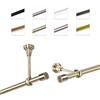 MDEKOR Bastone Per Tende 280 cm, Singolo, Oro Antico, Montato A Parete/Soffitto