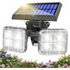 Generico Luci Esterne a Energia Solare con Sensore di Movimento - Luci Di Sicurezza LED,Lampada Flood Impermeabile Ad Ampio Angolo Per Patio Cortile Giardino Porta D'ingresso Terrazzo