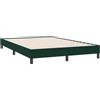 vidaXL Giroletto Senza Materasso Verde Scuro 140x220 cm in Velluto, mobili Camera da Letto, Letto Matrimoniale, Letto Imbottito, Rete Letto