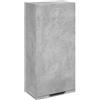 vidaXL Mobile da Bagno a Parete Grigio Cemento 32x20x67 cm